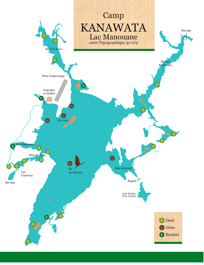 carte pourvoirie kanawata